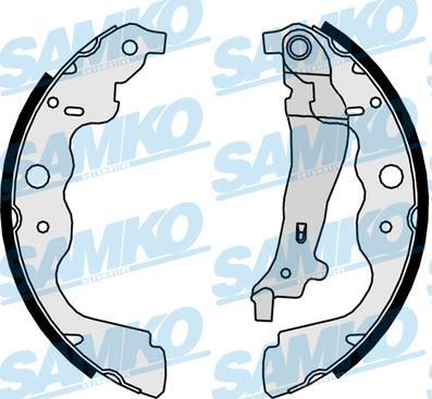 Samko 89890 - Zestaw szczęk hamulcowych parts5.com