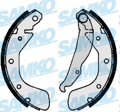 Samko 86790 - Set saboti frana parts5.com