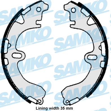 Samko 86720 - Zestaw szczęk hamulcowych parts5.com