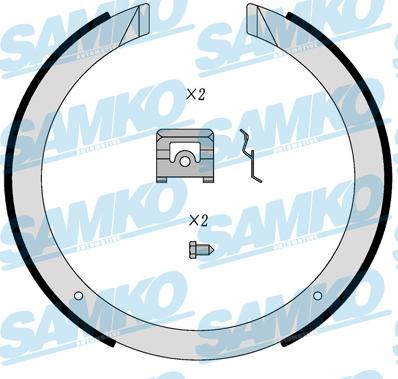 Samko 81098 - Set saboti frana parts5.com