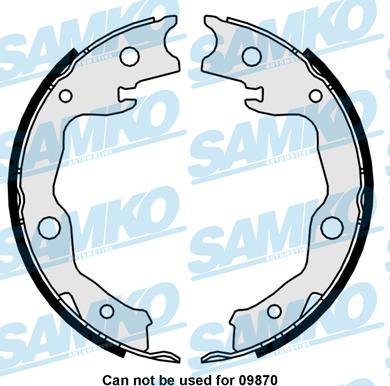 Samko 81034 - Set saboti frana parts5.com