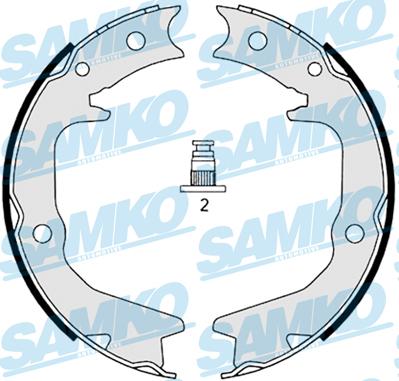 Samko 88920 - Komplet kočnih čeljusti parts5.com