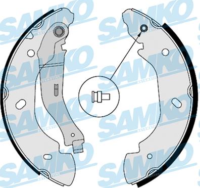 Samko 88580 - Комплект тормозных колодок, барабанные parts5.com