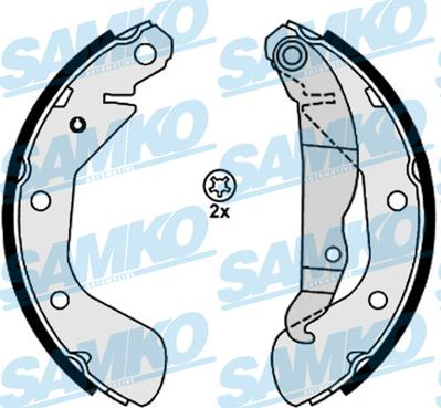 Samko 88120 - Set saboti frana parts5.com