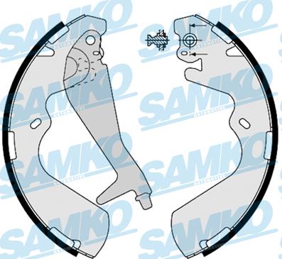 Samko 88240 - Brake Shoe Set parts5.com