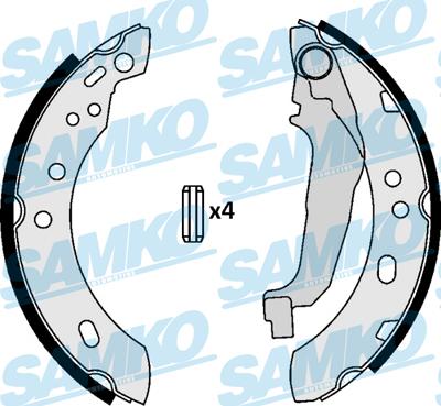 Samko 87090 - Garnitura zavorne celjusti parts5.com