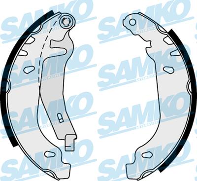 Samko 87830 - Set saboti frana parts5.com