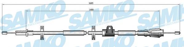 Samko C0914B - Cable, parking brake parts5.com