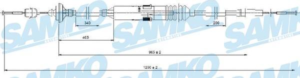 Samko C0276C - Cablu ambreiaj parts5.com