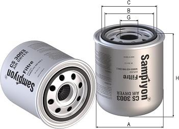 SAMPIYON FILTER CS 3003 - Filtru aer parts5.com