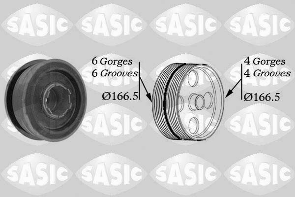 Sasic 9001808 - Polea, cigüeñal parts5.com