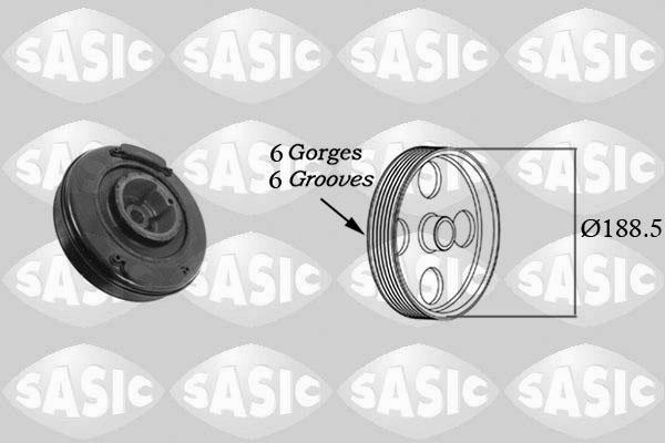 Sasic 9001807 - Fulie curea, arbore cotit parts5.com