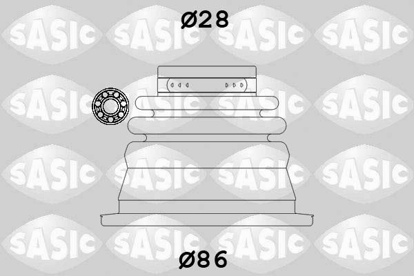 Sasic 4003464 - Fuelle, árbol de transmisión parts5.com