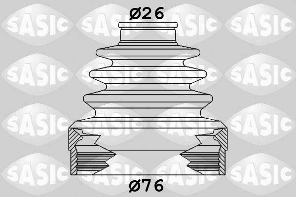 Sasic 1904019 - Manseta, pogonska gred parts5.com