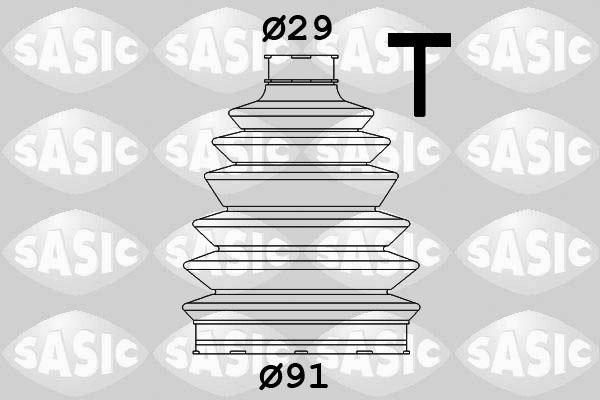 Sasic 1900007 - Fuelle, árbol de transmisión parts5.com