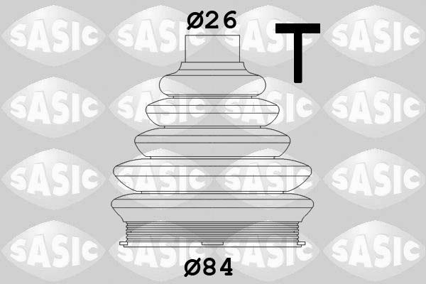 Sasic 1900016 - Fuelle, árbol de transmisión parts5.com