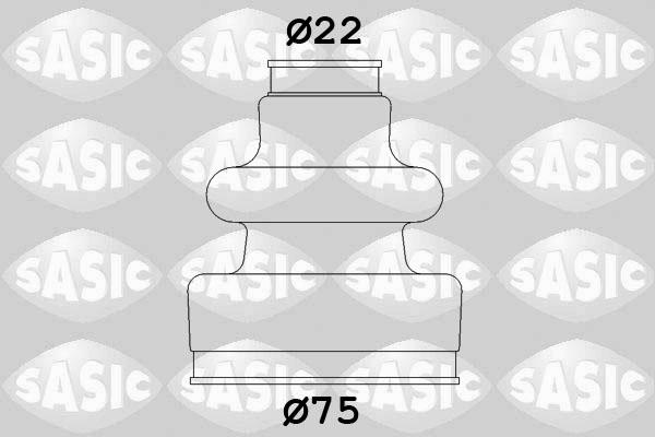 Sasic 2933593 - Маншон, полуоска parts5.com