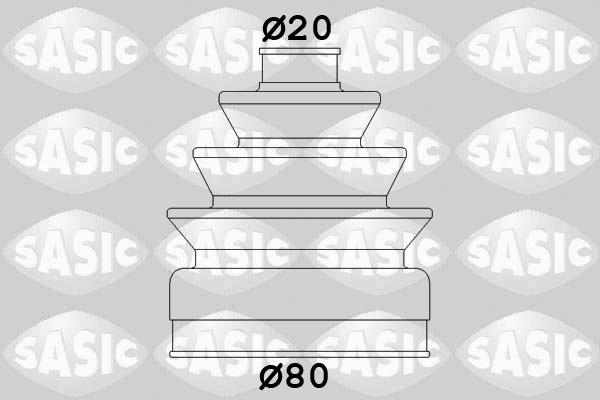 Sasic 2933833 - Маншон, полуоска parts5.com