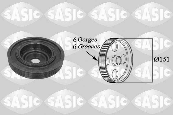 Sasic 2154008 - Poulie, vilebrequin parts5.com