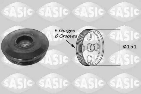 Sasic 2154016 - Belt Pulley, crankshaft parts5.com