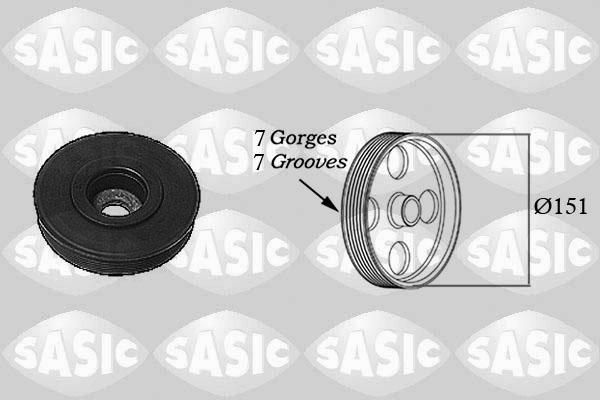 Sasic 2154017 - Polea, cigüeñal parts5.com