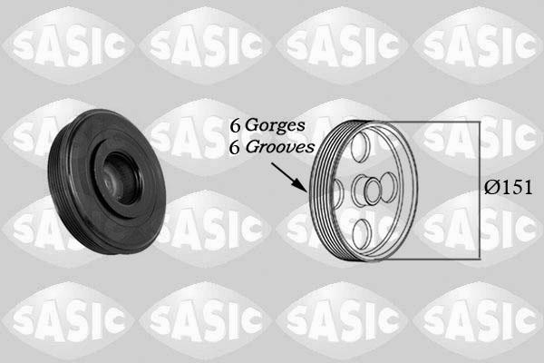 Sasic 2154020 - Koło pasowe, wał korbowy parts5.com