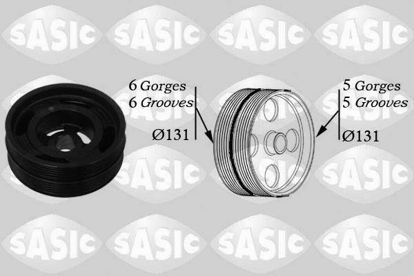 Sasic 2156042 - Koło pasowe, wał korbowy parts5.com