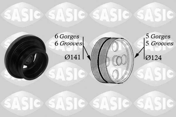 Sasic 2156047 - Polea, cigüeñal parts5.com