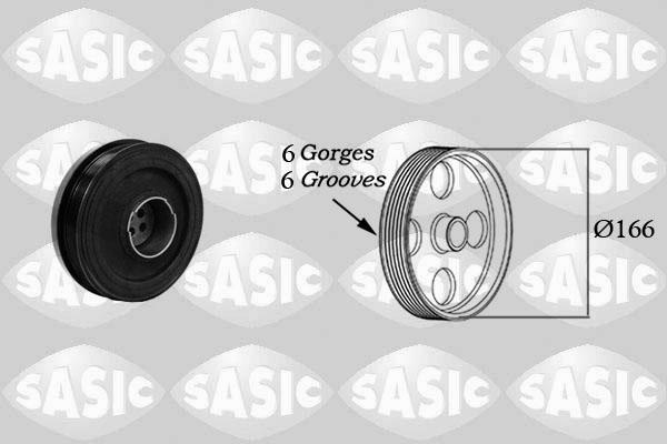 Sasic 2156054 - Polea, cigüeñal parts5.com