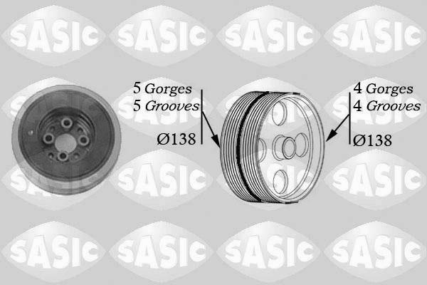 Sasic 2156004 - Remenica, koljenasto vratilo parts5.com