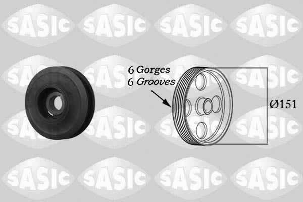 Sasic 2156008 - Belt Pulley, crankshaft parts5.com