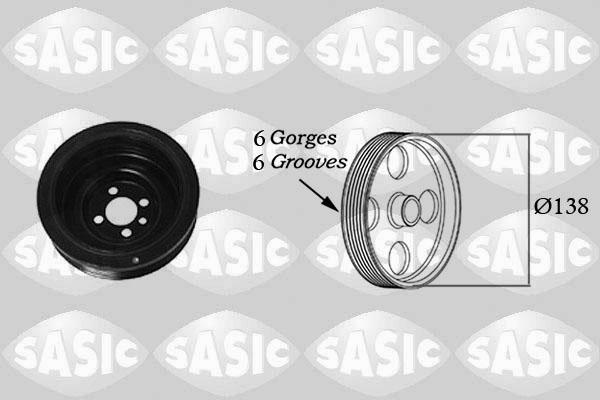 Sasic 2156018 - Koło pasowe, wał korbowy parts5.com