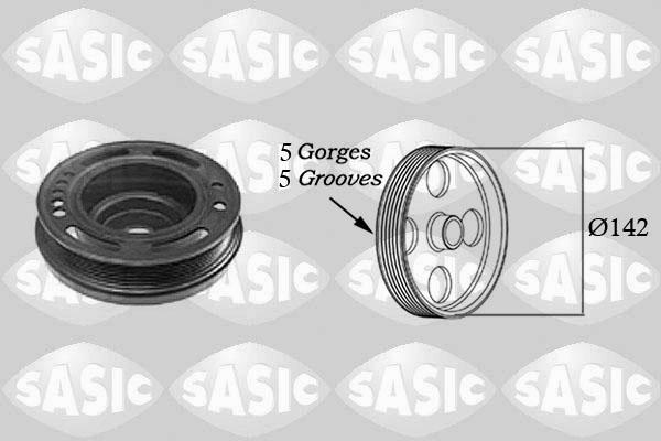 Sasic 2156024 - Belt Pulley, crankshaft parts5.com