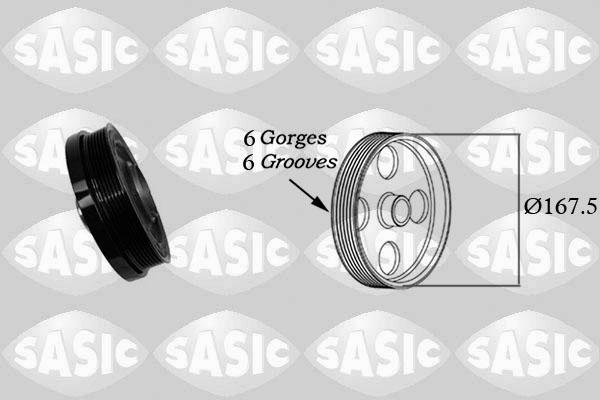 Sasic 2156078 - Fulie curea, arbore cotit parts5.com