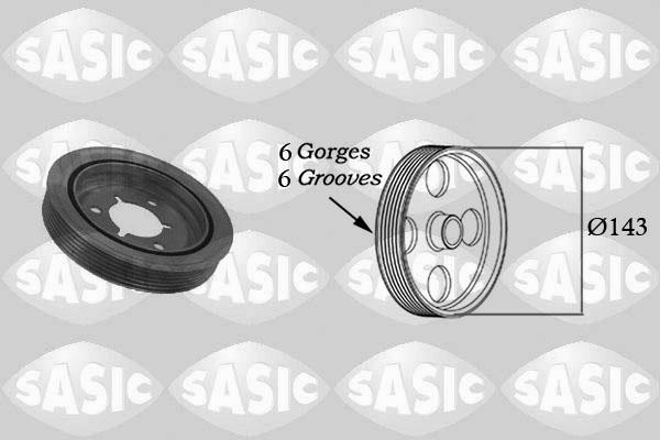 Sasic 2150001 - Belt Pulley, crankshaft parts5.com