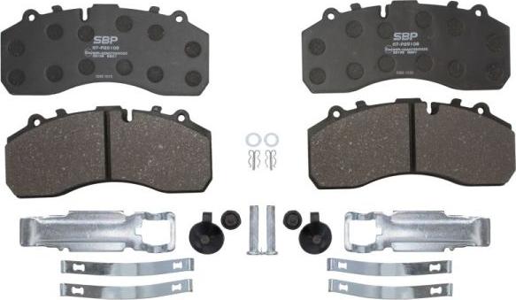 SBP 07-P29108 - Brake Pad Set, disc brake parts5.com