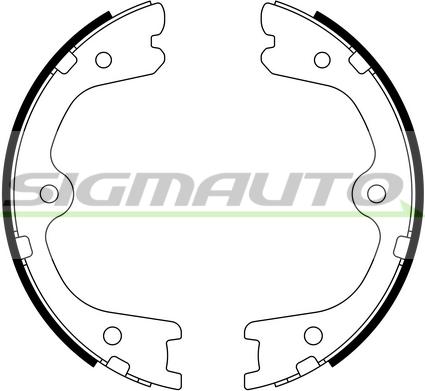 SIGMAUTO 2872 - Set saboti frana, frana de mana parts5.com