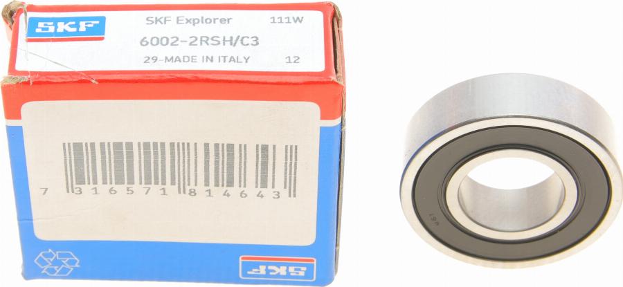 SKF 6002-2RSH/C3 - Lezaj parts5.com