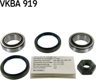 SKF VKBA 919 - Комплект подшипника ступицы колеса parts5.com