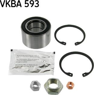 SKF VKBA 593 - Комплект колесен лагер parts5.com