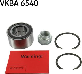 SKF VKBA 6540 - Pyöränlaakerisarja parts5.com