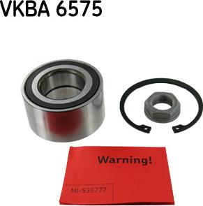 SKF VKBA 6575 - Wheel hub, bearing Kit parts5.com