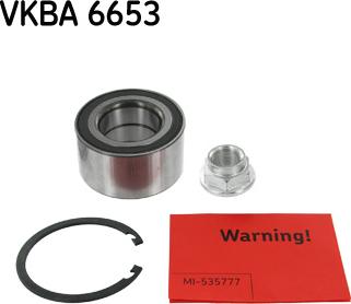 SKF VKBA 6653 - Wheel hub, bearing Kit parts5.com