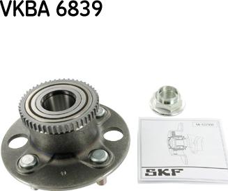 SKF VKBA 6839 - Σετ ρουλεμάν τροχών parts5.com