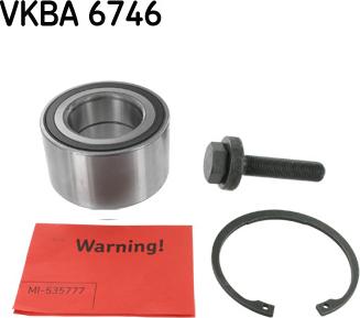 SKF VKBA 6746 - Σετ ρουλεμάν τροχών parts5.com