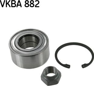 SKF VKBA 882 - Σετ ρουλεμάν τροχών parts5.com