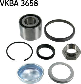 SKF VKBA 3658 - Σετ ρουλεμάν τροχών parts5.com