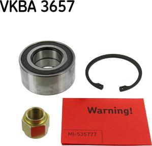 SKF VKBA 3657 - Kerékcsapágy készlet parts5.com