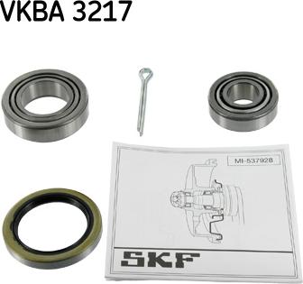 SKF VKBA 3217 - Комплект подшипника ступицы колеса parts5.com