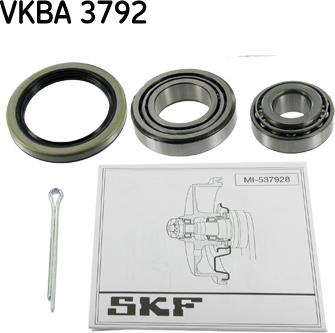 SKF VKBA 3792 - Sada ložisek kol parts5.com